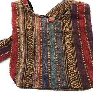 Earth Divas | Shoulder Bag or Purse | Multi Colored Nepal Sling